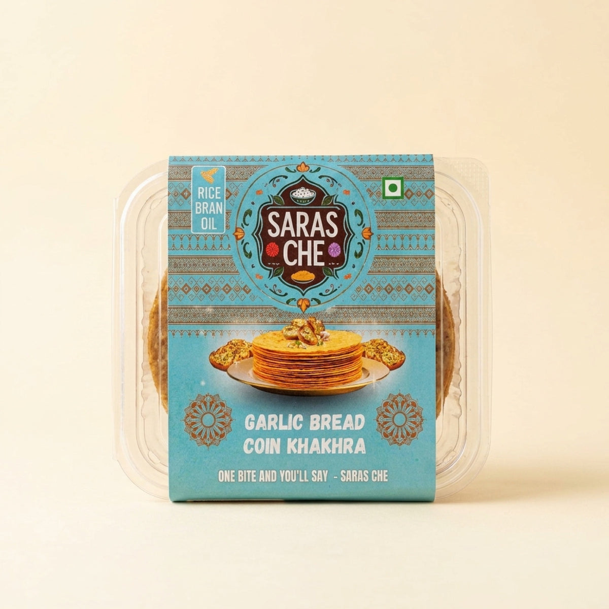 Garlic Bread Coin Khakhra | Saras Che