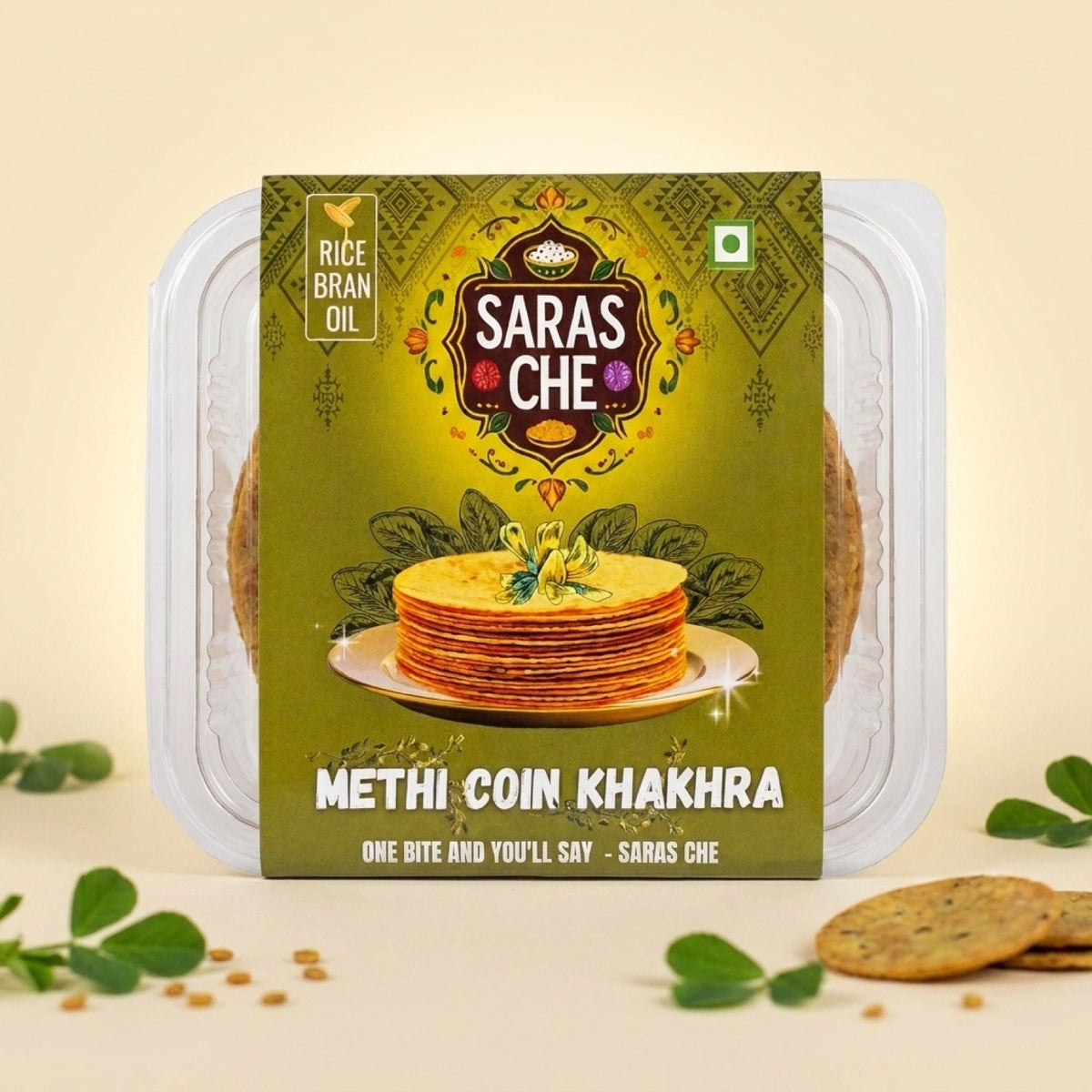 Methi Coin Khakhra | Saras Che