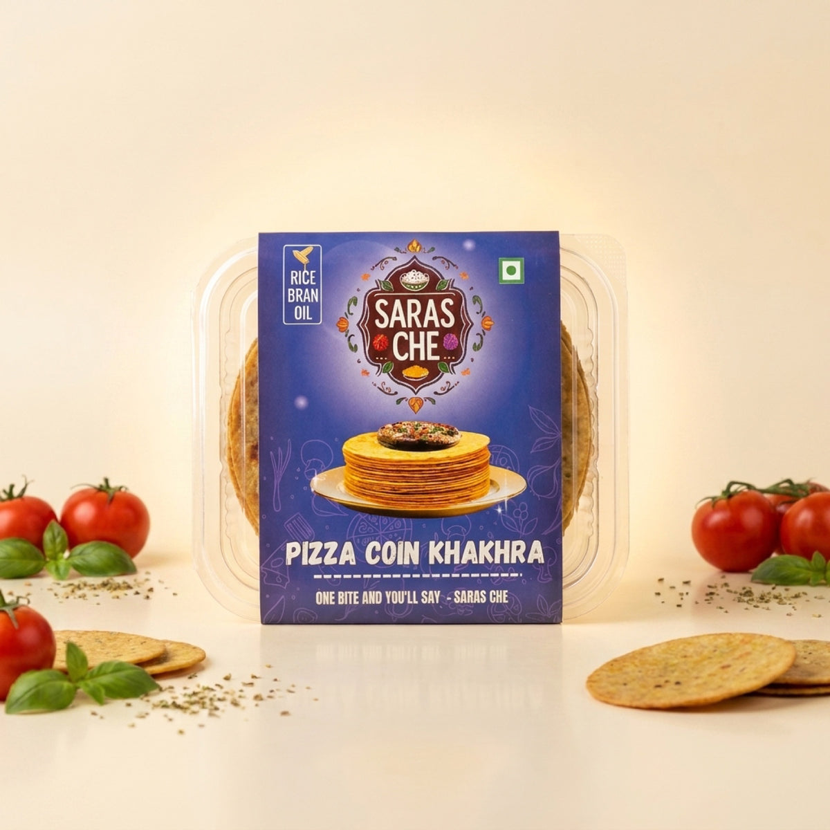 Pizza Coin Khakhra | Saras Che