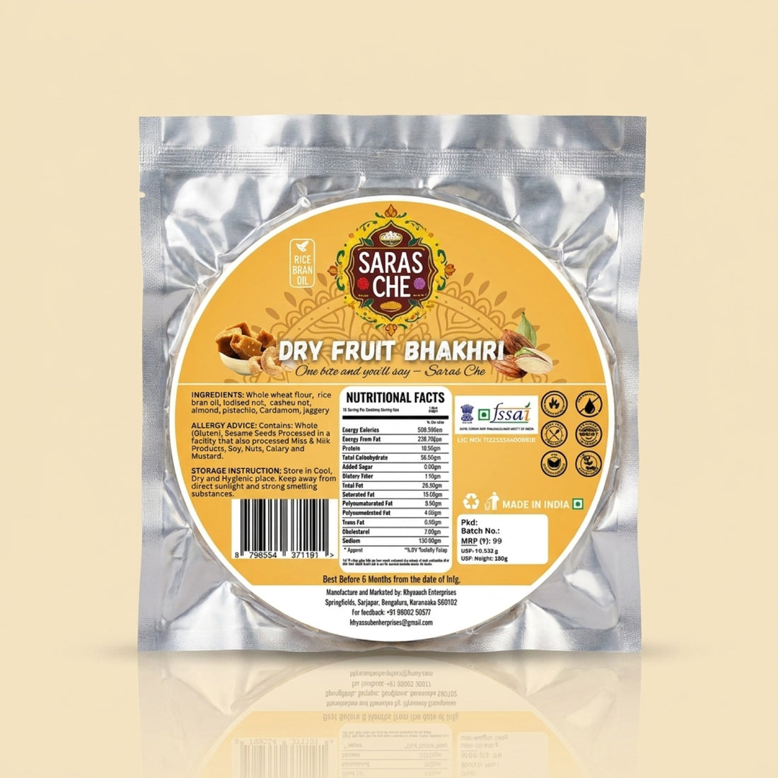 Dry Fruit Bhakhri