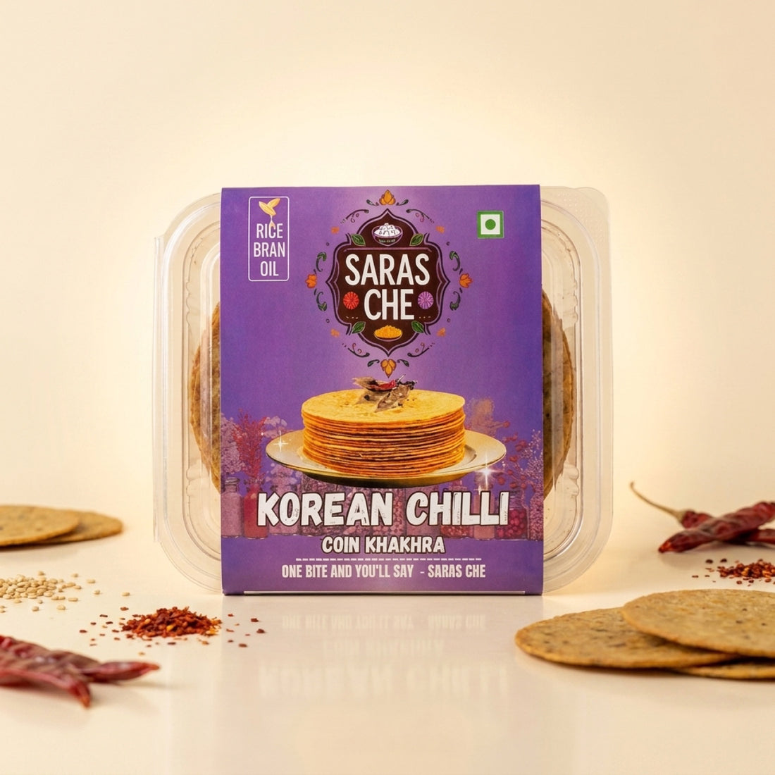 Korean Chilli Coin Khakra